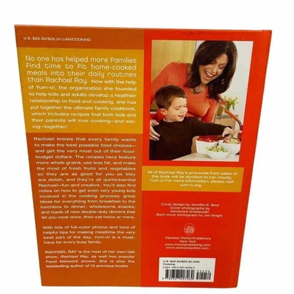 Rachael Ray Yum-o! The Family‎ Cookbook Multi Color Hardcover Recipe Book